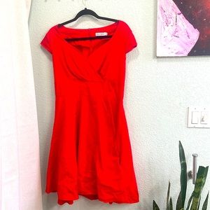 Red pinup dress